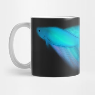 Betta Fish Light (Neon) Blue Mug